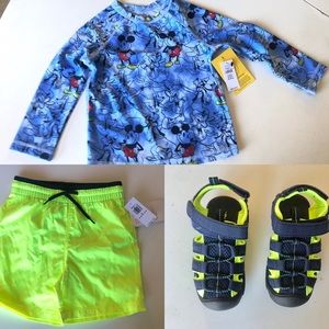 NWT SET - Baby Gap & Old Navy Swim Set & Sandals